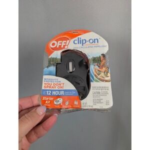 OFF! Clip-On Mosquito Repellent Starter Kit Unisex OS Black New